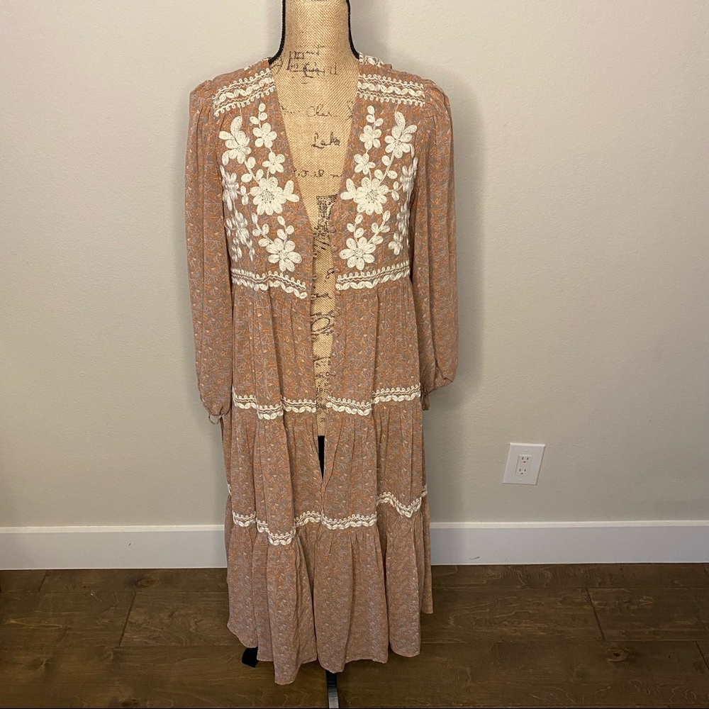 Boho Prairie Sheer Duster